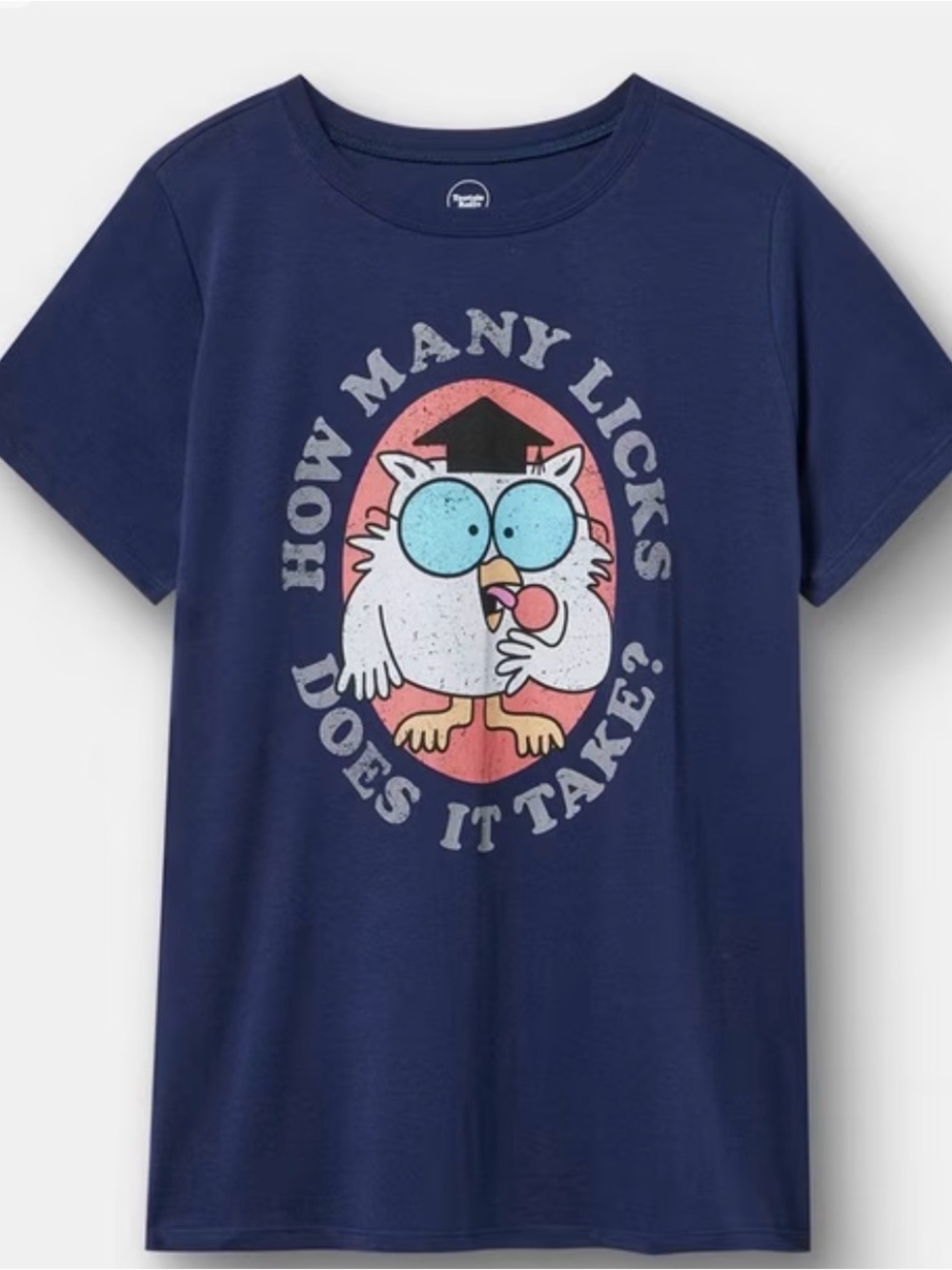 torrid Navy Graphic Short Sleeve Tee with Tootsie Roll Pop